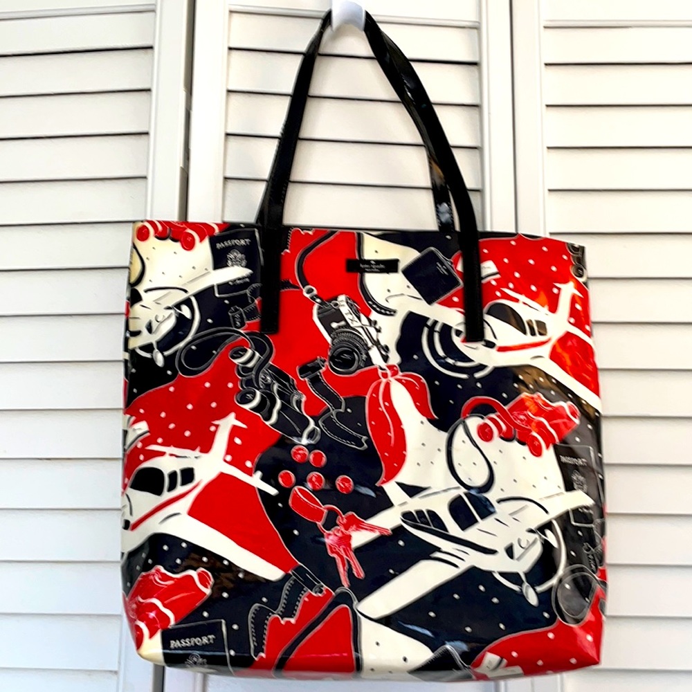Kate Spade tote. Red black white